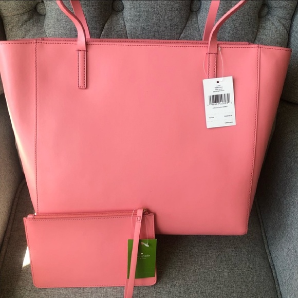 SOLD! Kate Spade pink handbag and wallet set - Picture 4 of 8